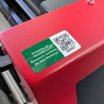 QR 3M metallised tag