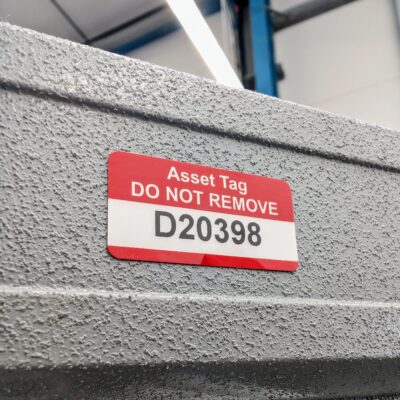 rough surface metallised 3M tag