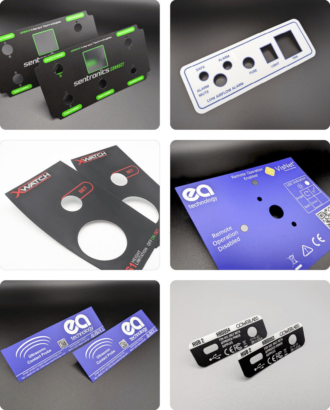 graphic overlay and control panels