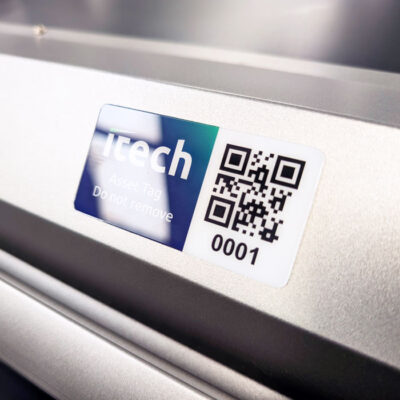 itech Ultimate MAX asset tag QR